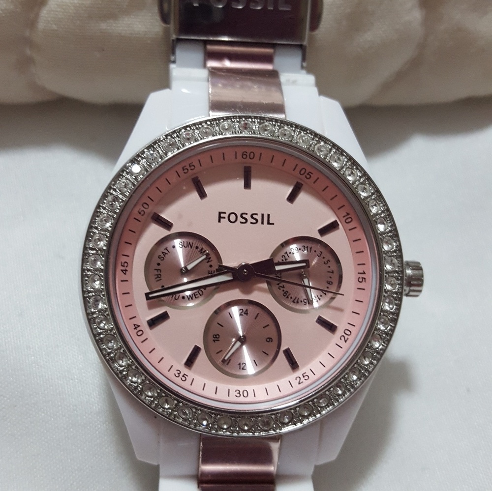 Fossil pink watch